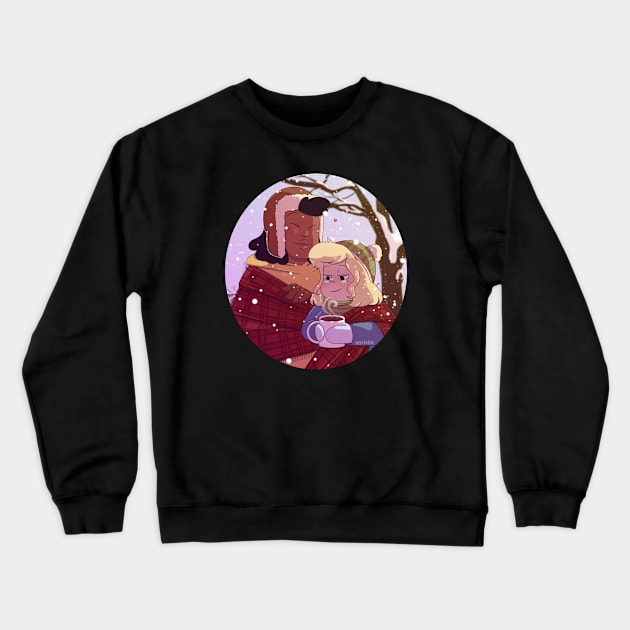 Shep and Sadie's wholesome winter [cut] Crewneck Sweatshirt by Wyrielle